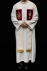 Stuła liturgiczna ecru z haftem PAX – detal 6