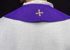 Stuła liturgiczna fioletowa z haftem IHS – detal 6