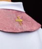Stuła liturgiczna różowa z haftem krzyża
