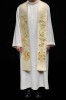 Stuła liturgiczna złota z haftem IHS