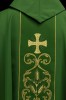 Ornat zielony z eucharystycznym pasem ozdobnym – widok tyłu