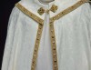 Kapa liturgiczna ecru z haftem Baranka Bożego - S-3072-05-88 – układ tkaniny