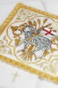 Bawełniany komplet bielizny kielichowej z Barankiem Paschalnym i kłosami – widok główny