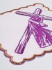 Bawełniany komplet bielizny kielichowej z krzyżem i fioletową szatą – widok kompletu