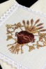 Lniany komplet bielizny kielichowej z Najświętszym Sercem Jezusa – korporał