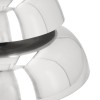Niklowany gong mszalny podwójny 29 cm – detal czaszy