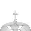 Niklowany gong liturgiczny podwójny 33 cm – detal podstawy i zwieńczenia