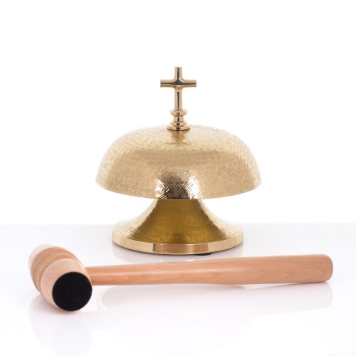Młotkowany gong mszalny pojedynczy 19 cm – widok główny