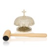 Ornamentowany gong mszalny pojedynczy 19 cm – widok główny