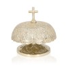Ornamentowany gong mszalny pojedynczy 19 cm – widok z przodu