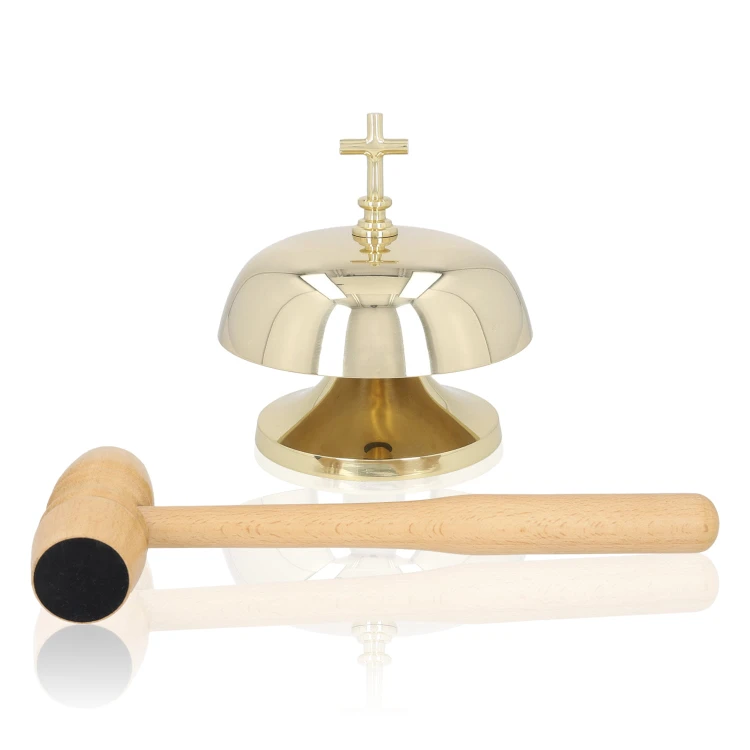 Klasyczny gong liturgiczny pojedynczy 20 cm – widok główny