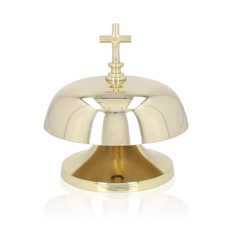 Klasyczny gong liturgiczny pojedynczy 20 cm – widok z przodu