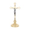Krzyż ołtarzowy mosiężny 72 cm – widok główny