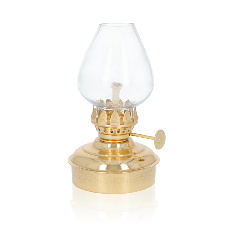 Mosiężna lampka olejowa 13 cm – ujęcie 2
