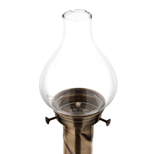Lichtarz mosiężny, akolitka (64 cm) patynowany – ujęcie 2