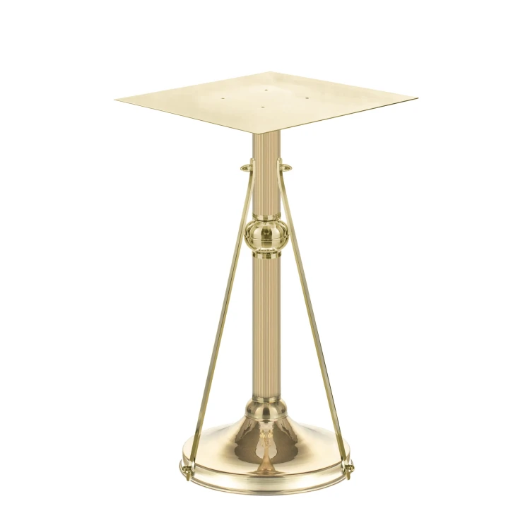 Lichtarz mosiężny stolik (75 cm, 40 cm x 40 cm) – widok główny