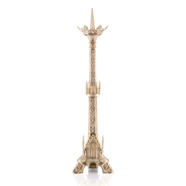 Lichtarz mosiężny 122 cm – widok główny