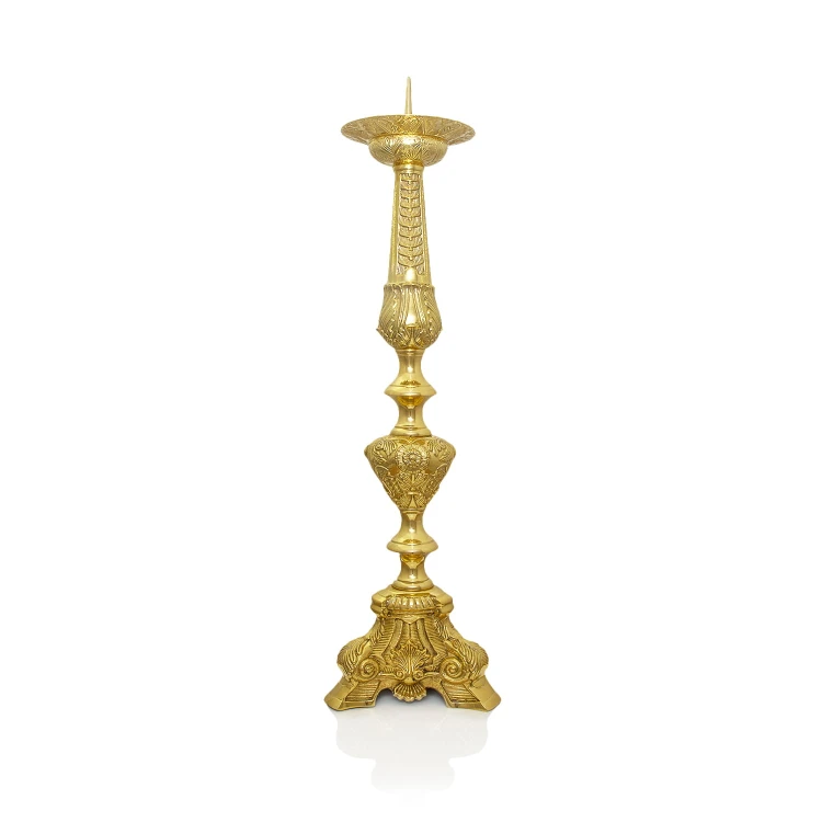 Lichtarz mosiężny 79 cm – widok główny
