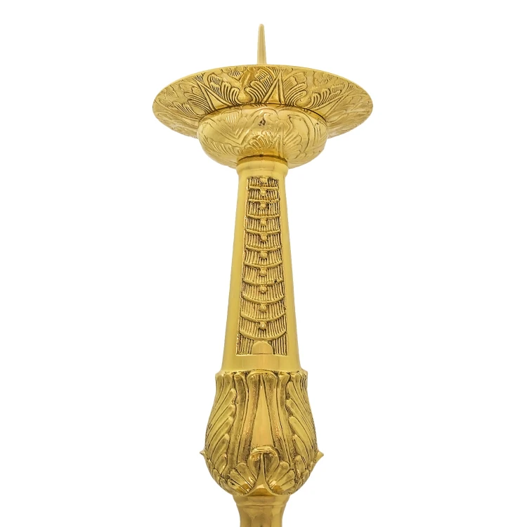 Lichtarz mosiężny 79 cm – ujęcie 3