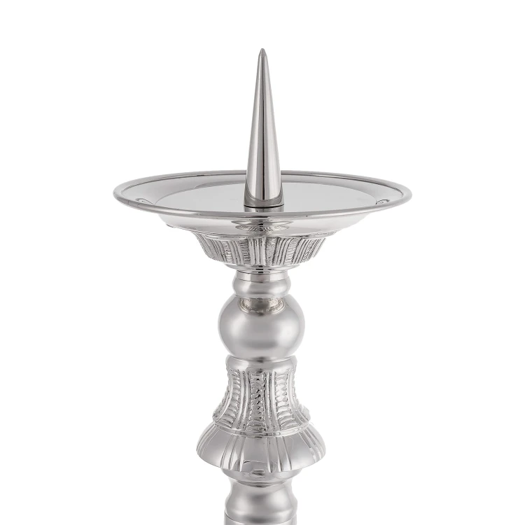 Lichtarz mosiężny nikiel - 70 cm – ujęcie 2