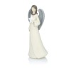 Anioł z gwiazdą Favola 23 cm - figurka w kremowej sukni - widok ukośny
