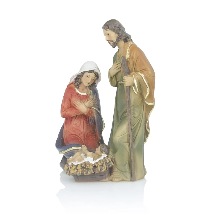 Święta Rodzina Favola 15 cm - figurka żywiczna - widok ukośny