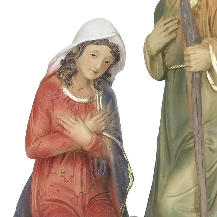 Święta Rodzina Favola 15 cm - figurka żywiczna - zbliżenie Maryi