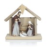 Szopka bożonarodzeniowa Favola 18 cm - drewno i żywica - przód