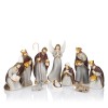 Figurki do szopki Favola - Święta Rodzina i Trzej Królowie - komplet figur od przodu
