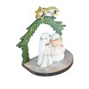Święta Rodzina Favola 7 cm - figurka z zieloną oprawą - widok z góry