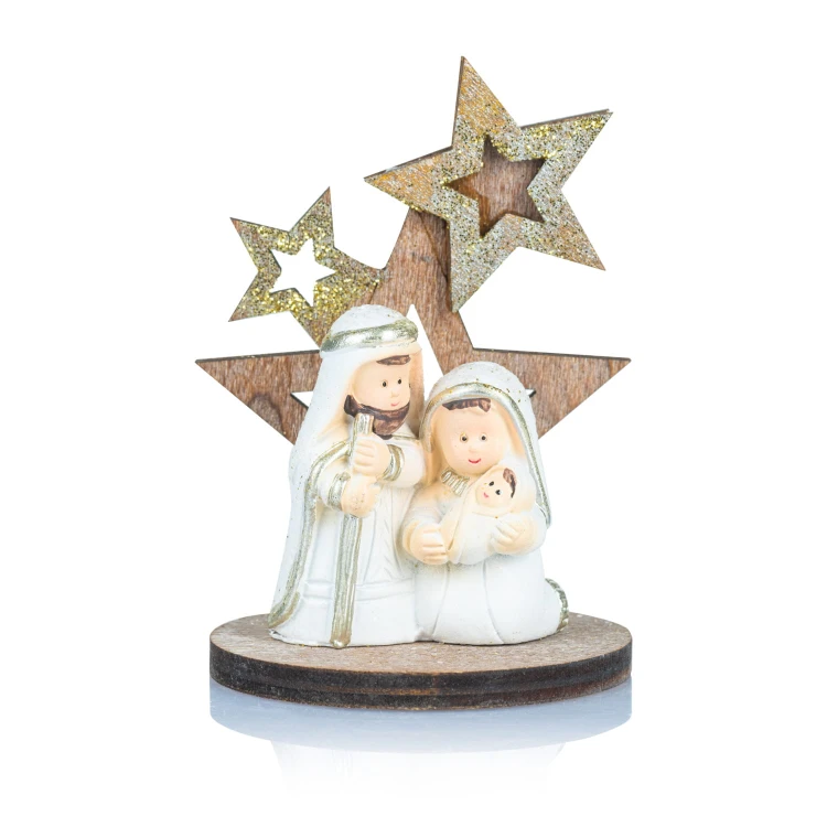 Święta Rodzina z gwiazdami Favola 8 cm - figurka - przód