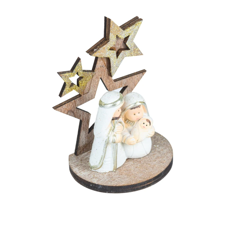 Święta Rodzina z gwiazdami Favola 8 cm - figurka - widok z góry