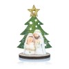 Święta Rodzina z choinką Favola 8 cm - mała figurka - przód
