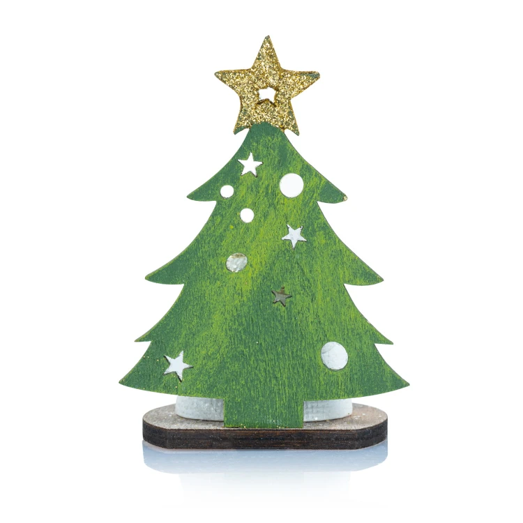 Święta Rodzina z choinką Favola 8 cm - mała figurka - tył choinki