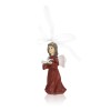 Aniołek w czerwonej sukni Favola 9 cm - zawieszka - bok