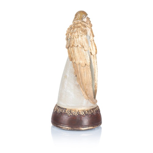 Anioł ze Świętą Rodziną Favola 23 cm - pozytywka - bok