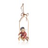 Aniołek na gwieździe Favola 15 cm - zawieszka - widok ukośny