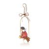 Aniołek na gwieździe Favola 15 cm - zawieszka - bok