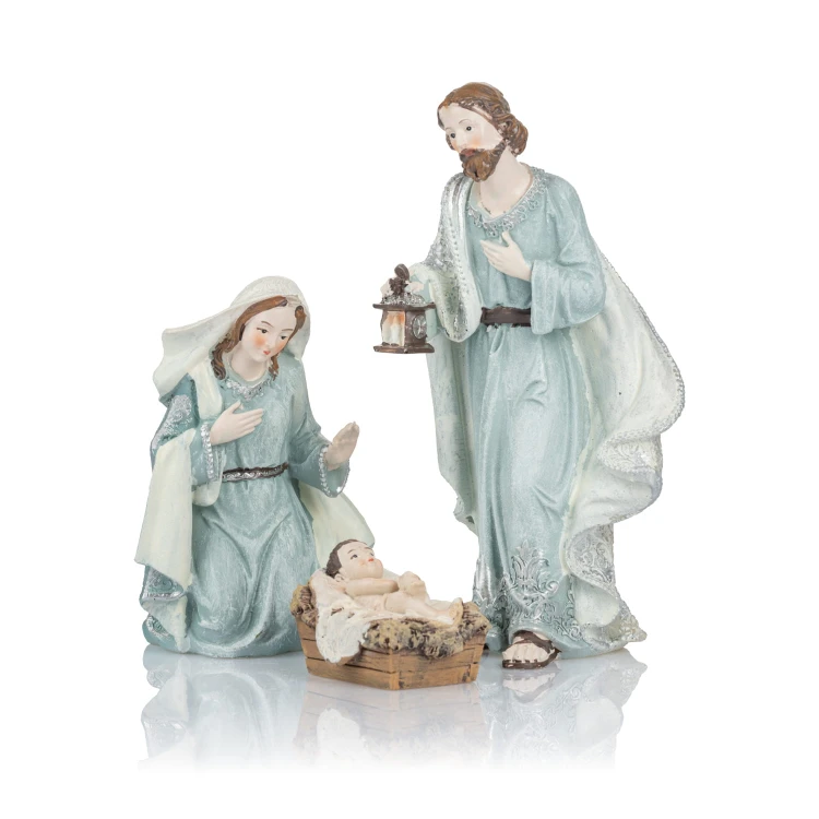Święta Rodzina Favola - komplet 3 figurek, Józef 17,5 cm - widok ukośny kompletu