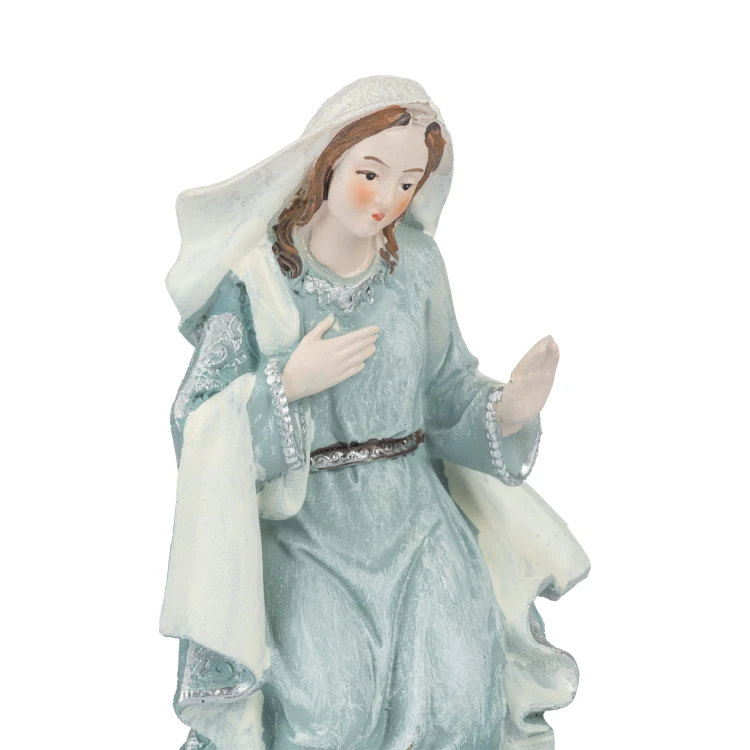 Święta Rodzina Favola - komplet 3 figurek, Józef 17,5 cm - zbliżenie Maryi