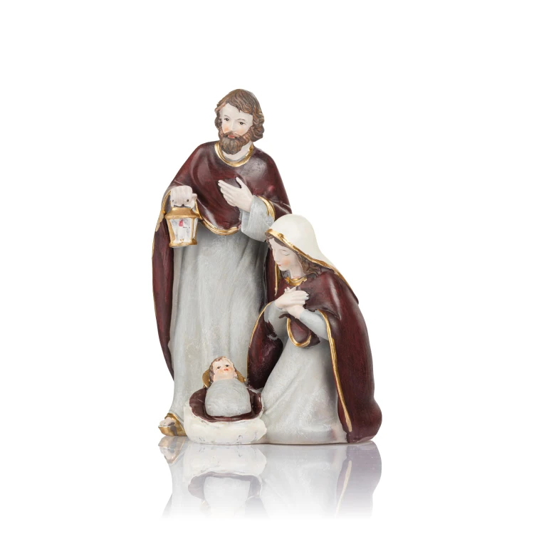 Figurka Świętej Rodziny Favola 20 cm - Józef z latarenką - widok ukośny
