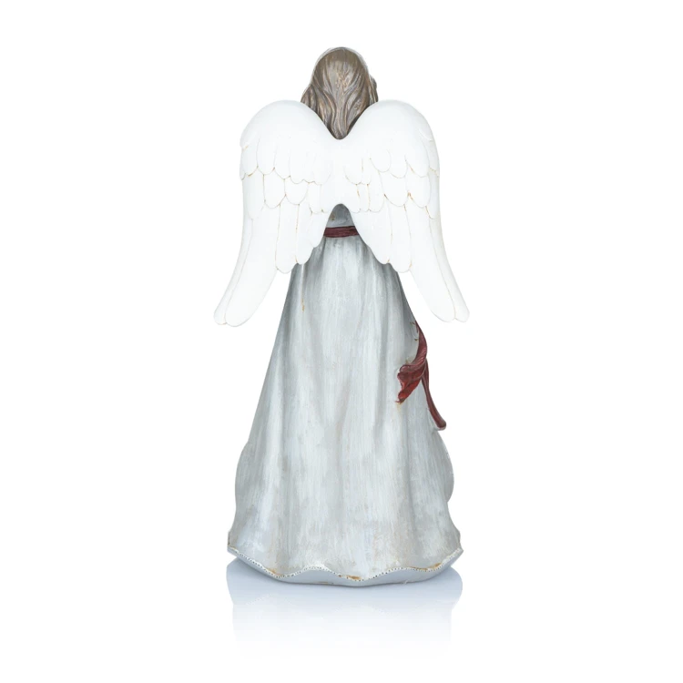 Anioł ze Świętą Rodziną Favola 25 cm - podświetlana figurka - tył
