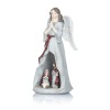 Anioł ze Świętą Rodziną Favola 25 cm - podświetlana figurka - widok ukośny