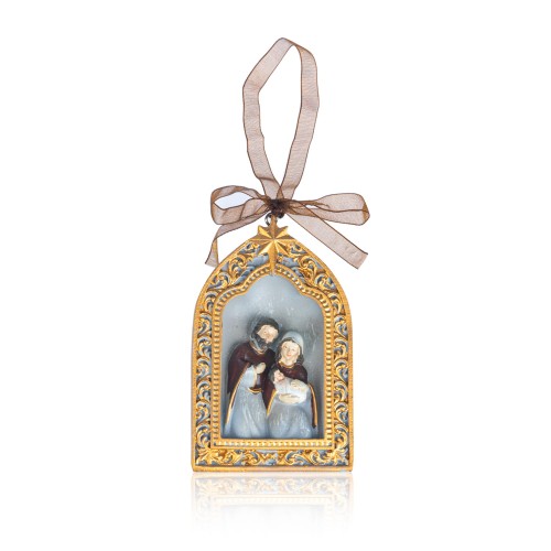 Święta Rodzina w niszy Favola 10 cm - zawieszka - przód zawieszki