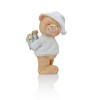 Miś świąteczny z prezentem Favola 13 cm - figurka - przód misia
