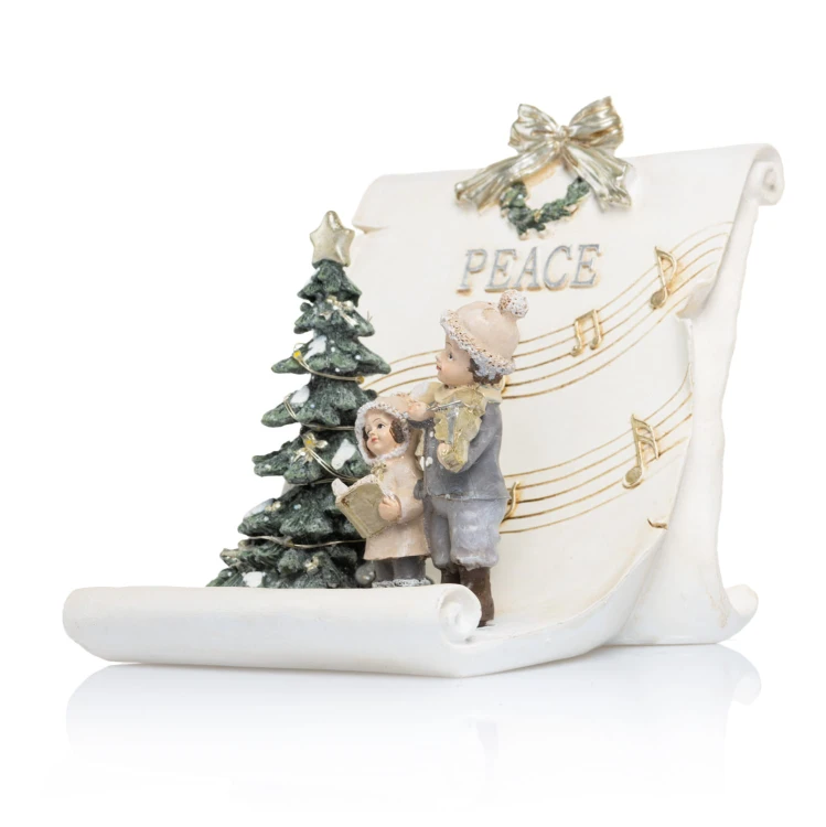 Scenka świąteczna PEACE LED Favola 15,5 cm - widok ukośny