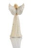 Anioł z harfą Bianco - podświetlana figurka 10 x 23 cm - ujęcie 3