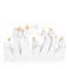 Biała szopka podświetlana Bianco 13 cm - komplet - widok główny