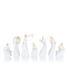 Biała szopka podświetlana Bianco 13 cm - komplet - ujęcie 4