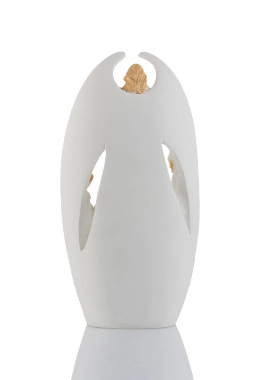 Święta Rodzina w figurze anioła Bianco 19,5 cm - ujęcie 2